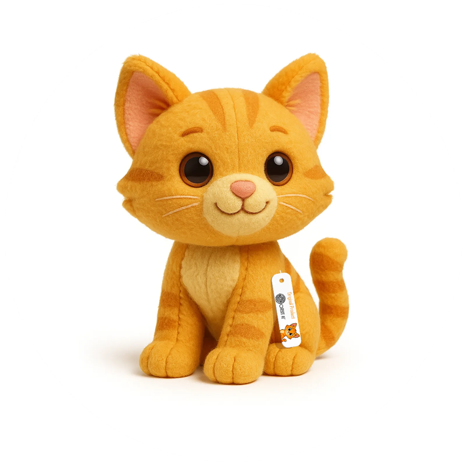 Güey plush character with ORBIT AI product tag